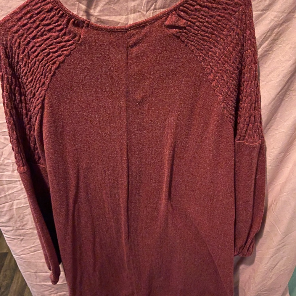 Harlow Deep Red Knit Top